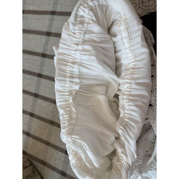 Ulla Johnson Openline Dress Blanc White Layered Midi Small Lace - Picture 10 of 10